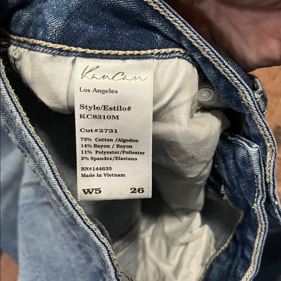 KanCan Distressed Blue Skinny Jeans Size 26 - Picture 8 of 9
